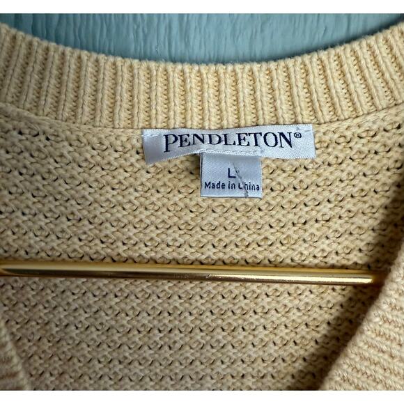 Vintage Pendleton Cable Knit Vest, Large - Picture 3 of 5